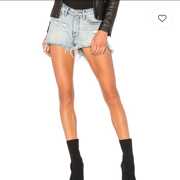 One Teaspoon Pants - One Teaspoon Distressed High Waist Bonita Shorts